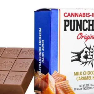 Cannabis Infused Punch Bar: Milk Chocolate Caramel Bits