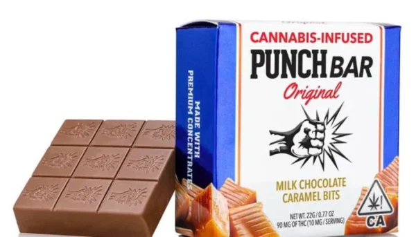Cannabis Infused Punch Bar: Milk Chocolate Caramel Bits